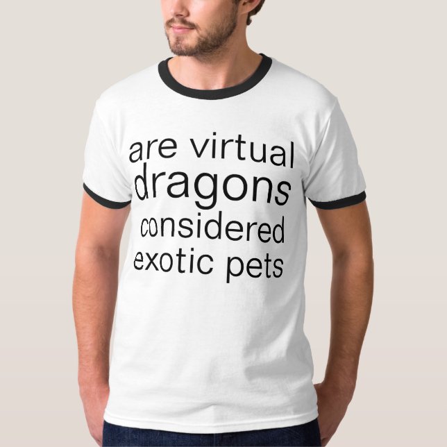 virtuella drakar tee (Framsida)