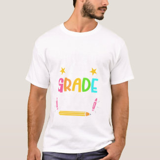 Virtuella fjärde Klass Sten, fjärde Back to school T Shirt
