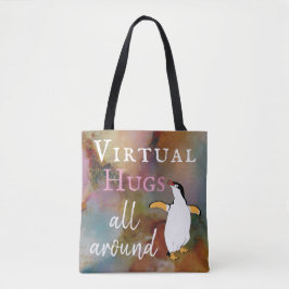 Virtuella Hugs runt om Tygkasse