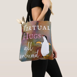 Virtuella Hugs runt om Tygkasse