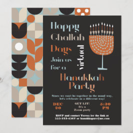 Virtuella Lycklig Challah-dagen Hanukkah Party Inbjudningar
