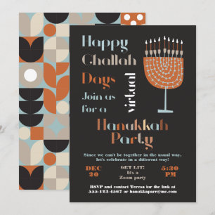 Virtuella Lycklig Challah-dagen Hanukkah Party Inbjudningar