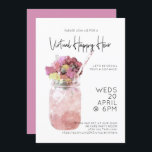 Virtuella Lycklig Hour Party Bright Rosa Inbjudningar<br><div class="desc">// Kan anpassas helt efter dina behov i kostym. Designad av Gorjo Designs via Zazzle. // Behöver du hjälp med att anpassa din design? Har andra idéer? Kontakta mig gärna (Zoe) direkt via kontaktknappen nedan.</div>