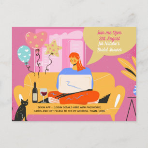 Virtuella Möhippan Party Baby, födelsedagskalender Vykort