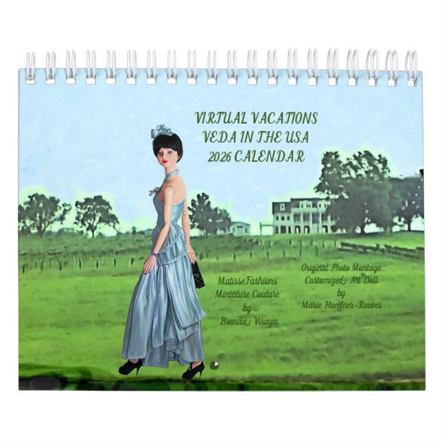 Virtuella semestrar: Veda i USA, 2026 Kalender (Omslag)