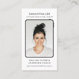 Virtuella skolelärare visitkort