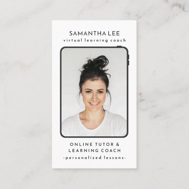 Virtuella skolelärare visitkort (Framsida)