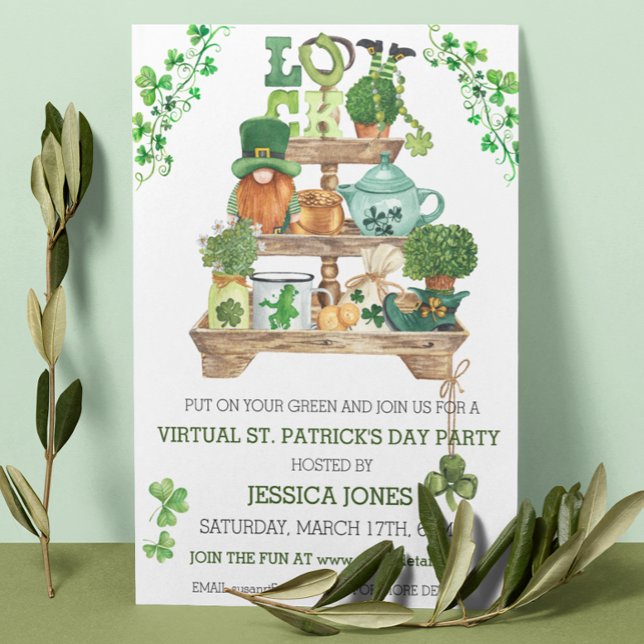 Virtuella St. Patrick-dagen Firande Party Inbjudningar (Skapare uppladdad)