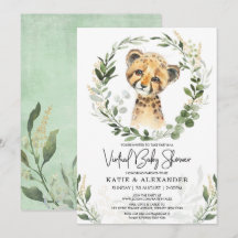 Virtuellare babyskor Grey Guld Safari Leopard