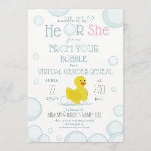 Virtuellare Gender i Baby, där man tar bort Anka-s Inbjudningar