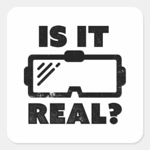 Virtuellare verklighet VR Gamer Gift är den verkl Fyrkantigt Klistermärke