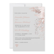 Virtuellt  Bröllops WiFi Zoom Dammig Rosagrå Blomm