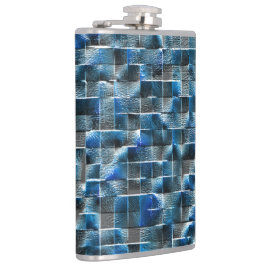 Virtuellt grått-blått, rostfritt keramiskt plattor fickplunta