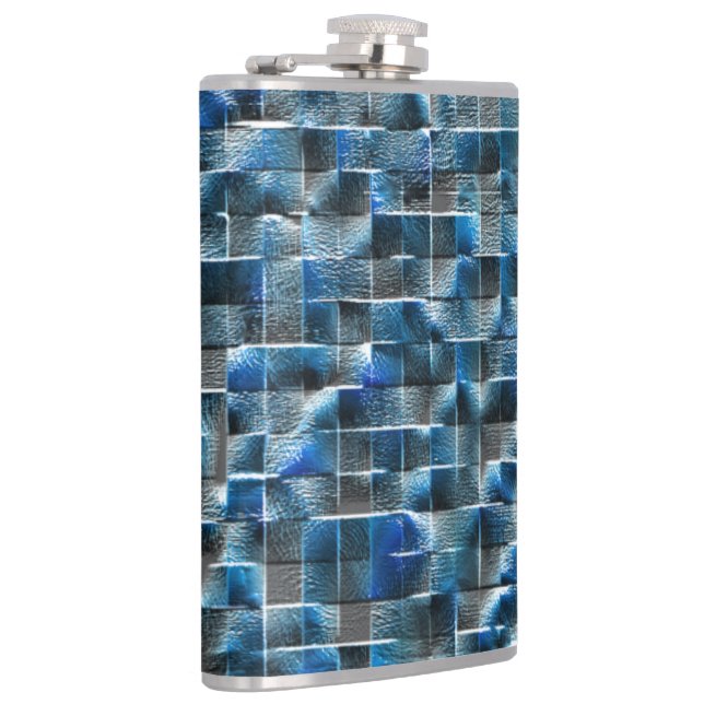 Virtuellt grått-blått, rostfritt keramiskt plattor fickplunta (Höger)