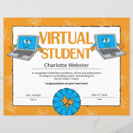 Virtuellt studentcertifikat för prestation PDF