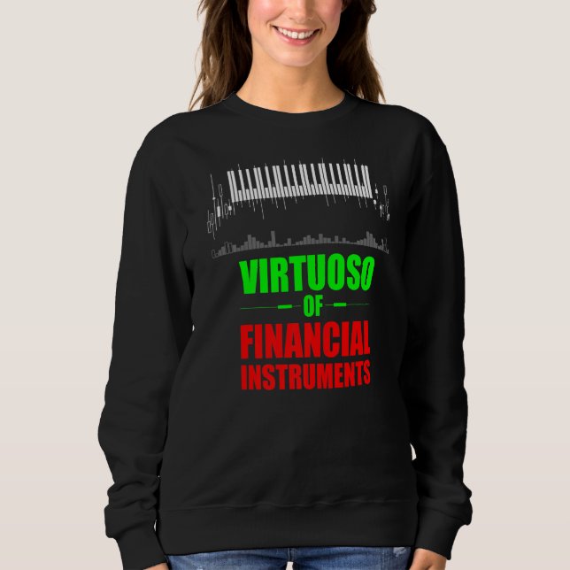 Virtuoso of financial instruments Trader Crypto F T Shirt (Framsida)