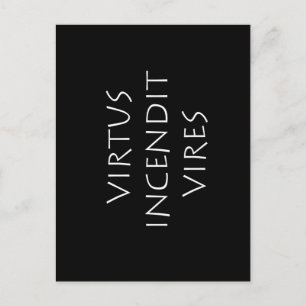 Virtus incendit vires vykort