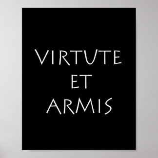 Virtute et armis poster
