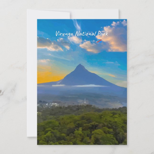 Virunga nationalpark, DR Kongo - Vulkan Inbjudningar (Framsida)