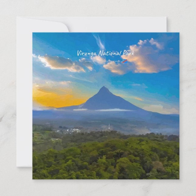 Virunga nationalpark, DR Kongo - Vulkan Inbjudningar (Framsida)