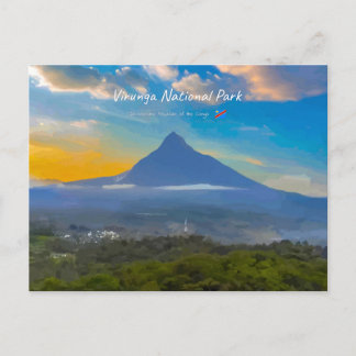 Virunga nationalpark, DR Kongo - Vulkan Vykort