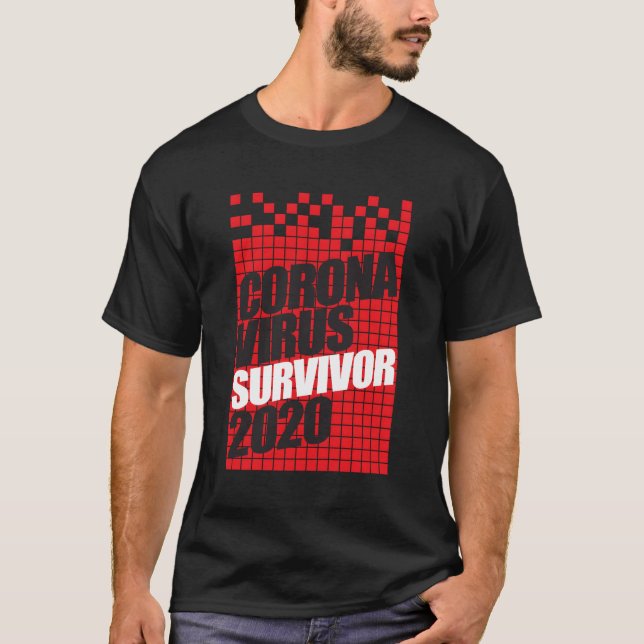 Virus Survivor 2020 T Shirt (Framsida)