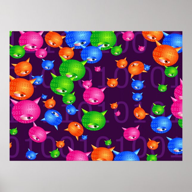 Virusbakgrund Poster (Framsidan)