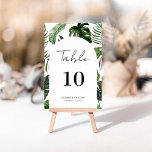 Viruset Bröllop på det vismliga Löven Tropical Bordsnummer<br><div class="desc">Modern design och elegant som skrivs ut Whimsical Arch Ram Summer Tropical Löv Bröllop Bordsnummer som kan anpassas med din text och lägga till varje bordsnummer-kort i din kundvagn, en efter en. Klicka på knappen "Anpassa" och använda verktyg som är utformat för att ändra mallen. Kolla in Graphic Art Design-arkivet...</div>