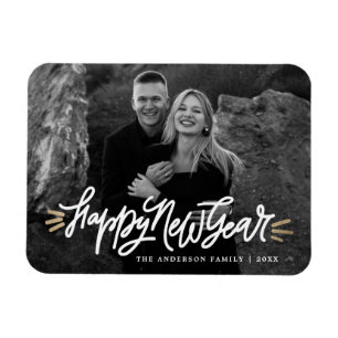 Virusfoto för Whimsical Gott nytt år Magnet