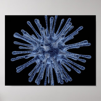 Virusinfekterad cell poster