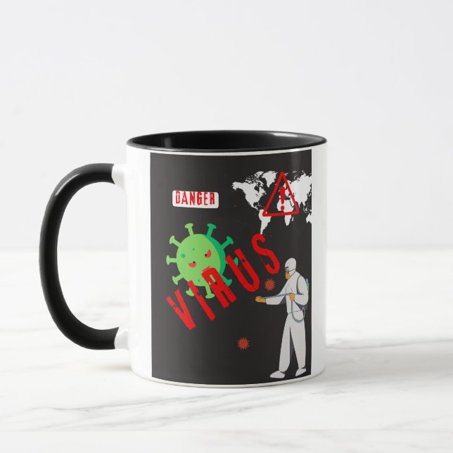 VIRUSMÖNSTER KAFFEMUGGAR (Vänster)