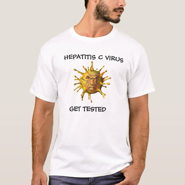 Virust-skjorta för hepatit C T Shirt (Framsida)