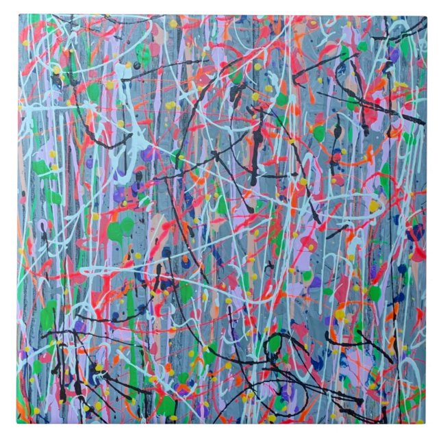 Virvel 6 x 6 Ceramic Tile Kakelplatta (Framsidan)