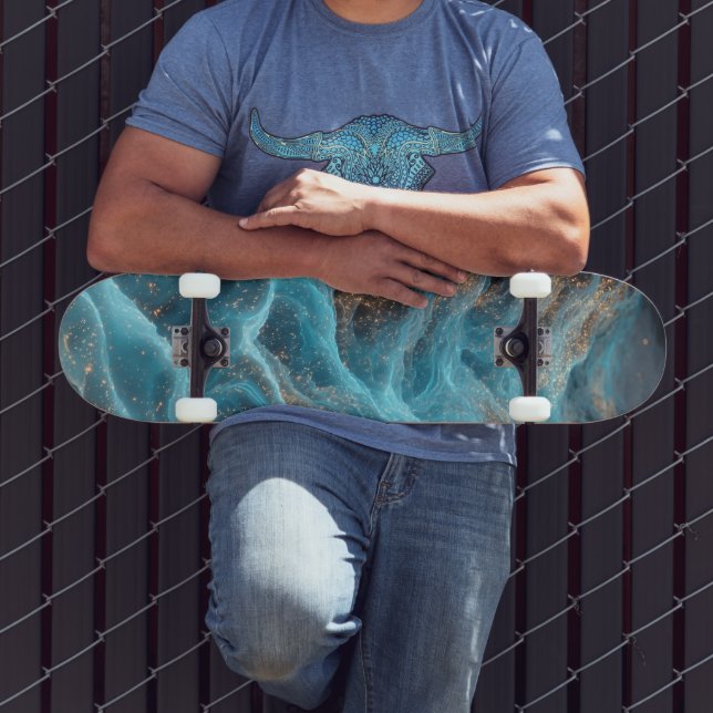 Virvel abstrakt  mini skateboard bräda 18,5 cm (Utomhus 3)