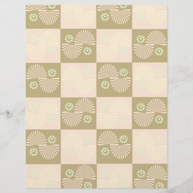 Virvel cirkel Scrapbook papper (Framsida)