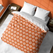 Virvel Daisy på Orange Duntäcke