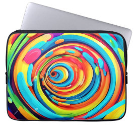 Virvel Färg i Psychedelic-tunneln Laptop Fodral