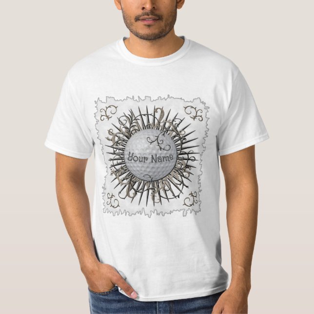 Virvel Golf golfare  T Shirt (Framsida)