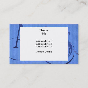 Virvel Zodiac Signal Aries Blue Kraft Visitkort