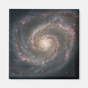 Virvelgalaxen M51 & följeslagare i rymden Magnet
