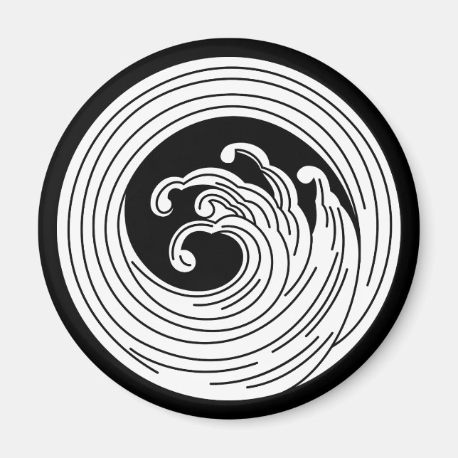Virvelliknande vågcirkel magnet (Framsidan)