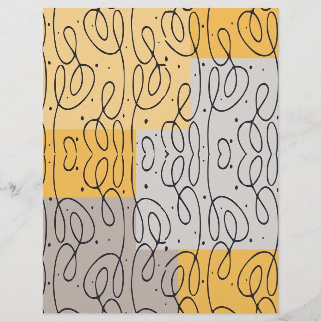 Virvelmönster Scrapbookpapper (Framsida)