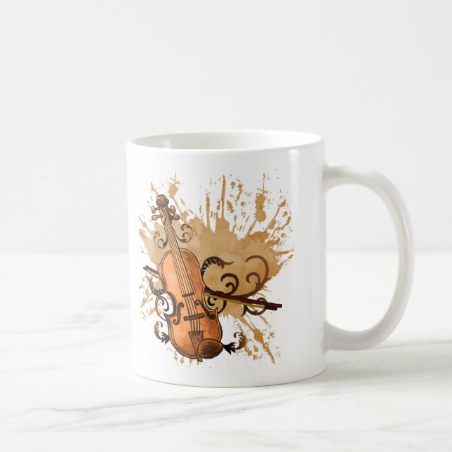 Virvelviolinmugg Kaffemugg (Höger)