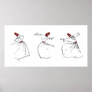 Virvla Dervishestrycket Poster