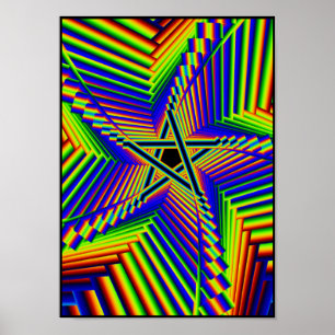 virvla regnbågepentacle 3 poster