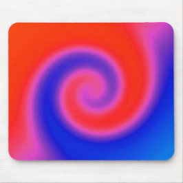 Virvla Röd Blå Musmatta