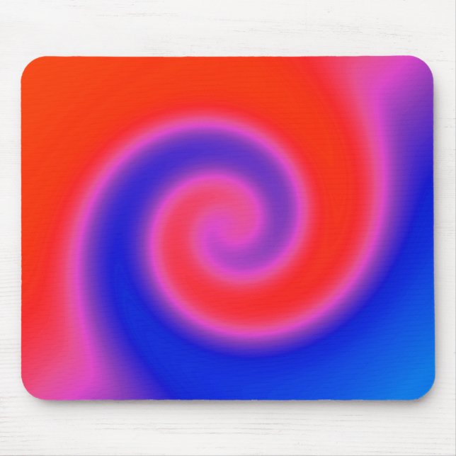Virvla Röd Blå Musmatta (Framsidan)