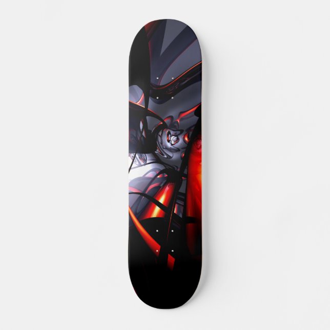 Virvla runt giftabstraktskateboarden old school skateboard bräda 21,6 cm (Framsida)