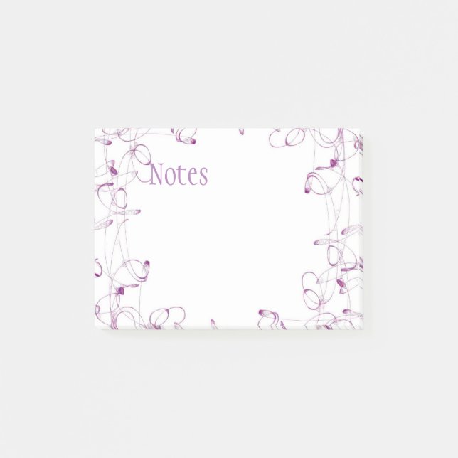 Virvla runt lilor som Posta-Det noterar Post-it Block (Framsida)