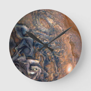 Virvla runt tätt upp moln av planet Jupiter Rund Klocka